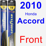 Front Wiper Blade Pack for 2010 Honda Accord - Hybrid