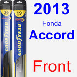 Front Wiper Blade Pack for 2013 Honda Accord - Hybrid