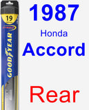 Rear Wiper Blade for 1987 Honda Accord - Hybrid