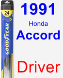 Driver Wiper Blade for 1991 Honda Accord - Hybrid