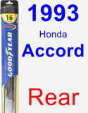 Rear Wiper Blade for 1993 Honda Accord - Hybrid