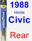 Rear Wiper Blade for 1988 Honda Civic - Hybrid