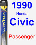 Passenger Wiper Blade for 1990 Honda Civic - Hybrid