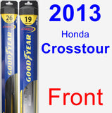 Front Wiper Blade Pack for 2013 Honda Crosstour - Hybrid