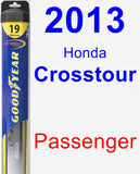 Passenger Wiper Blade for 2013 Honda Crosstour - Hybrid