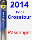 Passenger Wiper Blade for 2014 Honda Crosstour - Hybrid