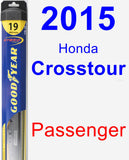 Passenger Wiper Blade for 2015 Honda Crosstour - Hybrid