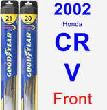 Front Wiper Blade Pack for 2002 Honda CR-V - Hybrid