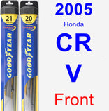 Front Wiper Blade Pack for 2005 Honda CR-V - Hybrid