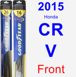 Front Wiper Blade Pack for 2015 Honda CR-V - Hybrid