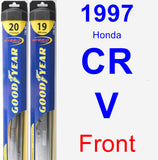 Front Wiper Blade Pack for 1997 Honda CR-V - Hybrid