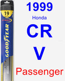 Passenger Wiper Blade for 1999 Honda CR-V - Hybrid