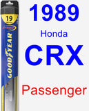 Passenger Wiper Blade for 1989 Honda CRX - Hybrid