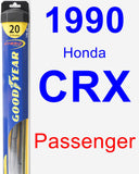 Passenger Wiper Blade for 1990 Honda CRX - Hybrid