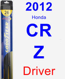 Driver Wiper Blade for 2012 Honda CR-Z - Hybrid