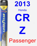 Passenger Wiper Blade for 2013 Honda CR-Z - Hybrid