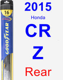 Rear Wiper Blade for 2015 Honda CR-Z - Hybrid
