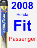 Passenger Wiper Blade for 2008 Honda Fit - Hybrid