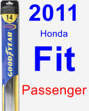 Passenger Wiper Blade for 2011 Honda Fit - Hybrid