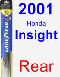 Rear Wiper Blade for 2001 Honda Insight - Hybrid