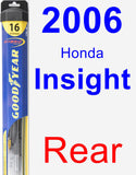 Rear Wiper Blade for 2006 Honda Insight - Hybrid