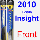 Front Wiper Blade Pack for 2010 Honda Insight - Hybrid