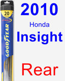 Rear Wiper Blade for 2010 Honda Insight - Hybrid