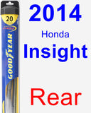 Rear Wiper Blade for 2014 Honda Insight - Hybrid