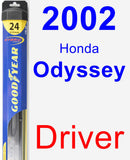 Driver Wiper Blade for 2002 Honda Odyssey - Hybrid