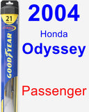 Passenger Wiper Blade for 2004 Honda Odyssey - Hybrid