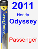 Passenger Wiper Blade for 2011 Honda Odyssey - Hybrid