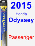 Passenger Wiper Blade for 2015 Honda Odyssey - Hybrid