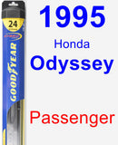 Passenger Wiper Blade for 1995 Honda Odyssey - Hybrid