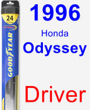 Driver Wiper Blade for 1996 Honda Odyssey - Hybrid
