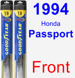 Front Wiper Blade Pack for 1994 Honda Passport - Hybrid