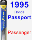 Passenger Wiper Blade for 1995 Honda Passport - Hybrid