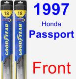 Front Wiper Blade Pack for 1997 Honda Passport - Hybrid