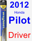 Driver Wiper Blade for 2012 Honda Pilot - Hybrid