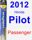 Passenger Wiper Blade for 2012 Honda Pilot - Hybrid