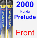 Front Wiper Blade Pack for 2000 Honda Prelude - Hybrid