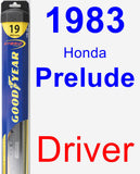 Driver Wiper Blade for 1983 Honda Prelude - Hybrid