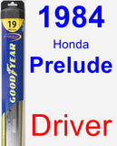 Driver Wiper Blade for 1984 Honda Prelude - Hybrid