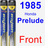 Front Wiper Blade Pack for 1985 Honda Prelude - Hybrid