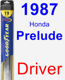 Driver Wiper Blade for 1987 Honda Prelude - Hybrid