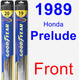 Front Wiper Blade Pack for 1989 Honda Prelude - Hybrid