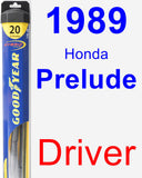 Driver Wiper Blade for 1989 Honda Prelude - Hybrid