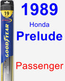 Passenger Wiper Blade for 1989 Honda Prelude - Hybrid