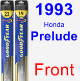 Front Wiper Blade Pack for 1993 Honda Prelude - Hybrid