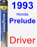 Driver Wiper Blade for 1993 Honda Prelude - Hybrid