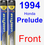 Front Wiper Blade Pack for 1994 Honda Prelude - Hybrid